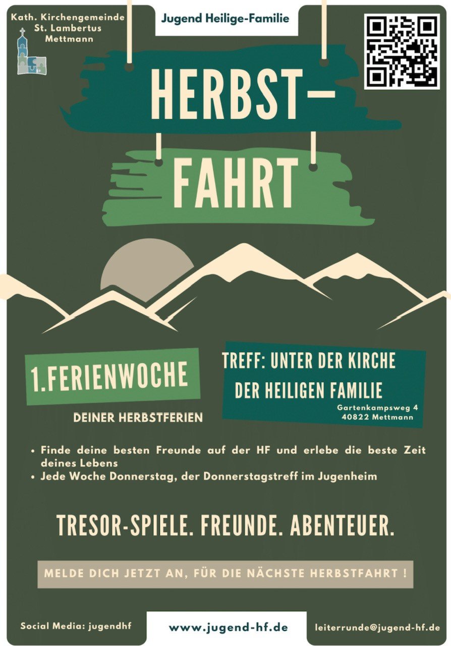 Herbstfahrt HF 2023 - Flyer